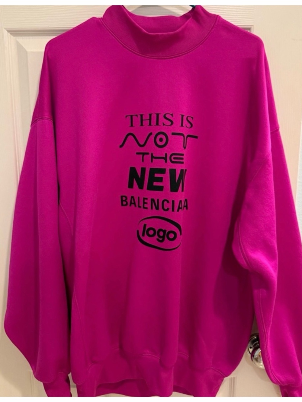 Balenciaga Vibrant Pink Cowl
Neck Sweater